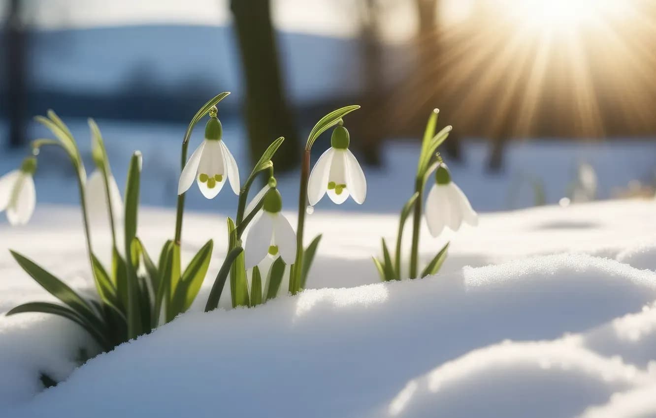 Подснежники 8 марта